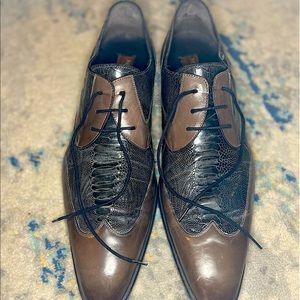 Mezlan Oxford Mens size 13 Black and Brown